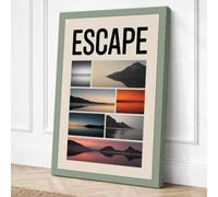 Escape: Minimal Landscapes Canvas Wall Art Print 30x20 Inch