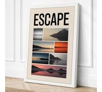 Escape: Minimal Landscapes Canvas Wall Art Print 30x20 Inch