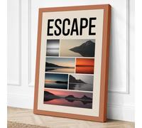 Escape: Minimal Landscapes Canvas Wall Art Print 36x24 Inch