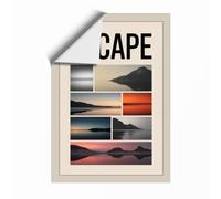 Escape: Minimal Landscapes Minimalist Unframed Wall Art Print A1 (84.1×59.4cm), Wall Decor for Living Room, Bedroom, Office & Home, Art Gift