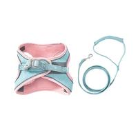 Escape Proof Cat Harness and Lead Adjustable Soft Mesh Vest Harness with Reflective Stripe for Safe Walking, Travel & Outdoor Adventures Breathable & Comfortable for Cats & Kittens