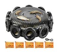 Escape Proof Crab Trap - Sturdy Fishing Mesh Cage, Foldable Crab Trap for Saltwater Freshwater Use, Heavy Duty Crawfish Lobster EEL Traps, Portable Fishing Cage for Pond Lake River