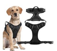 Escape Proof Dog Harness Adjustable No-Pull Pet Vest | Soft Padded No-Choke, Reflective High Performance Belt for Small to Large Breeds, Outdoor Training