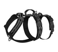Escape-Proof Dog Harness Medium with Large Handle, Anti-Pull Reflective Working Service Pets Vest, Breathable Pets Vest, Adjustable Lift Support Body Harness Large Dogs (Black, L)