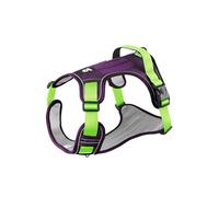 Escape Proof No Pull Dog Harness for Medium & Large Dogs- Comfortable, Easy Walk Training Aid, Reflective & Breathable for Daily Walks, Running & Outdoor Adventures(Purple,M)
