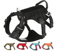 Escape Proof No-Pull Dog Harness - Reflective Black