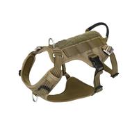Escape Proof Pet Harness No Pull Adjustable Soft Padded Vest Service Dog Handle Climbing(Army Green,M-chest 56-69CM)