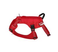Escape Proof Pet Harness No Pull Adjustable Soft Padded Vest Service Dog Handle Climbing(Ribbon Red,XL-chest 81-107CM)