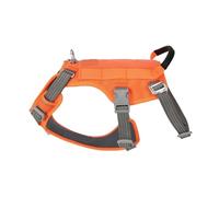 Escape Proof Pet Harness No Pull Adjustable Soft Padded Vest Service Dog Handle Climbing(Vibrant Orange,M-chest 56-69CM)