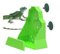 Escape-Proof Reptile Feeding Bowl - Keep Live Contained | Simulated Mealworm Design for Lizards Frogs | Hanging or Placing Terrarium Feeder, Fun Durable Easy Clean for Crickets Roaches