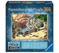 Escape Puzzle Kids Pirates Peril 368pce Jigsaw, 6 Mathematical Riddles Hidden
