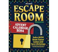Escape Room Advent Calendar 2024: Solve All 24 Brain Teaser Games and Save Christmas. An Entertaining Activity for the Whole Family. Puzzle Book for Adults and Children Aged 8 and Up (Color Edition)
