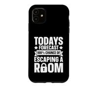 Escape Room Forecast - 100% Chance Of Escaping Case for iPhone 11