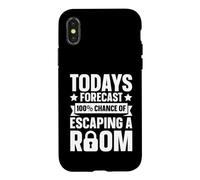 Escape Room Forecast - 100% Chance Of Escaping Case for iPhone X/XS