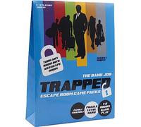 Escape Room Game - Trapped Bank Job. Solve the puzzles & clues to escape the room. Up to 6 Players, Age 8+ Family games.
