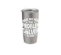 Escape Room - Have No Fear The Problem Solver is Here Stainless Steel Insulated Tumbler