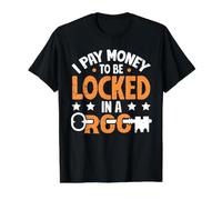 Escape Room - I Pay Money to Be Locked in A Room Value Graphic T-Shirt, Men, Black, M