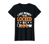 Escape Room - I Pay Money to Be Locked in A Room Value Graphic T-Shirt, Women, Black, M