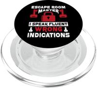 Escape Room Master I Speak Fluent Wrong Indications Puzzles PopSockets PopGrip for MagSafe