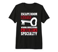 Escape Room Master Wrong Indications are My Speciality Game Premium T-Shirt