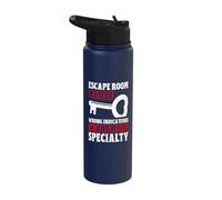 Escape Room Master Wrong Indications are My Speciality Game Stainless Steel Insulated Water Bottle