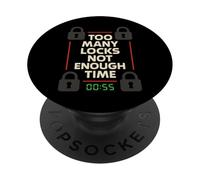Escape Room Puzzle Squad Captain Crew Enthusiast Team PopSockets Adhesive PopGrip