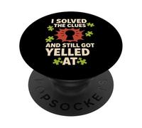 Escape Room Puzzle Squad Captain Crew Enthusiast Team PopSockets Adhesive PopGrip