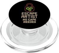 Escape Room Puzzle Squad Captain Crew Enthusiast Team PopSockets PopGrip for MagSafe