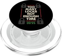 Escape Room Puzzle Squad Captain Crew Enthusiast Team PopSockets PopGrip for MagSafe