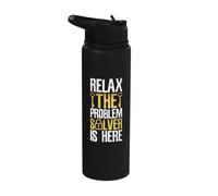 Escape Room - Relax The Problem Solver is Here Stainless Steel Insulated Water Bottle