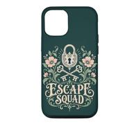 Escape Room Squad Floral Lock and Keys Party Case for iPhone 12/12 Pro
