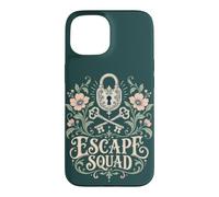 Escape Room Squad Floral Lock and Keys Party Case for iPhone 15