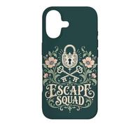 Escape Room Squad Floral Lock and Keys Party Case for iPhone 17