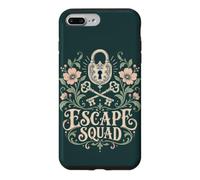 Escape Room Squad Floral Lock and Keys Party Case for iPhone 7 Plus/8 Plus