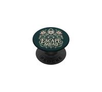 Escape Room Squad Floral Lock and Keys Party PopSockets Adhesive PopGrip