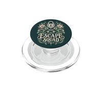 Escape Room Squad Floral Lock and Keys Party PopSockets PopGrip for MagSafe