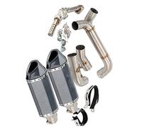 Escape Slip-on Motorcycle Exhaust Muffler With Mid Link Pipe For Triumph Speed Triple 2011 2012 2013 2014 2015 1050 / R