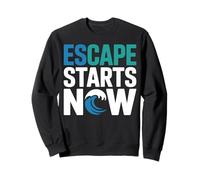 Escape Starts Now Beach Vacation Sweatshirt