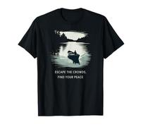 Escape The Crowds On The Water Find Tranquil Solitude T-Shirt