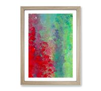 Escape The Future Abstract Framed Wall Art Print A2 Oak