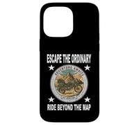 ESCAPE THE ORDINARY RIDE BEYOND MAP Motorcycle Adventurer Case for iPhone 14 Pro Max