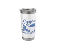 Escape to Lake St. Clair Stainless Steel Insulated Tumbler