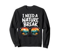 Escape To Nature Mountain Camping Sunglasses Sweatshirt