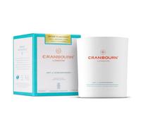 Escape to Santorini™ Scented 220g Candle Made with Essential Oils/High Fragrance Inclusion/Sustainable Natural Vegetable & Bees Wax/CRANBOURN® White Glass/Handmade in The UK
