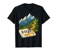 Escape to the Trail ESC Key Hiking Adventure T-Shirt