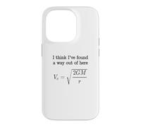 Escape Velocity Gravity Physics Mechanics Engineers Student Case for iPhone 14 Pro