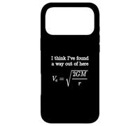 Escape Velocity Gravity Physics Mechanics Engineers Student Case for iPhone 17 Pro Max
