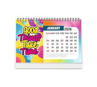 ESCAPER 2026 Motivational Desk Calendar (22 x 15 cm) - Positive Quotes Table Calendar, Inspirational Desktop Calendar, New Year Office & Home Calendar for Daily Motivation