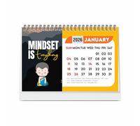 ESCAPER 2026 Motivational Desk Calendar (A5 Size - 22 x 15 cm) - Inspirational Quotes Table Calendar, Positive Desktop Calendar, New Year Calendar for Office & Home Décor