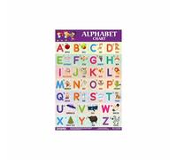 ESCAPER Alphabet Chart for Kids learning big size (11.5 x 17.5 inches), Alphabets charts for 2 year old baby, Alphabets charts for babies, Preschool charts for kids